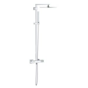 GROHE EUPHORIA CUBE SYSTEM 230 SHOWER SYSTEM WITH SAFETY MIXER FOR WALL MOUNTING