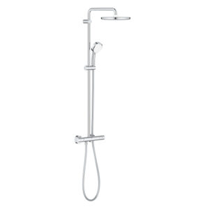 GROHE TEMPESTA COSMOPOLITAN SYSTEM 250 SHOWER SYSTEM WITH SAFETY MIXER FOR WALL MOUNTING