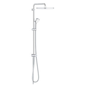 GROHE TEMPESTA COSMOPOLITAN SYSTEM 250 CUBE SHOWER SYSTEM WITH DIVERTER FOR WALL MOUNTING