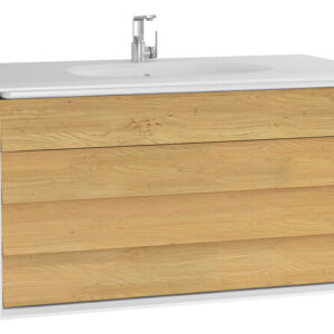 VitrA Frame WbUnit w/2drw 100cm (CSW) M.White