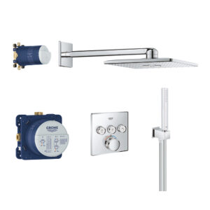 GROHE GROHTHERM SMARTCONTROL PERFECT SHOWER SET WITHRAINSHOWER SMARTACTIVE 310 CUBE