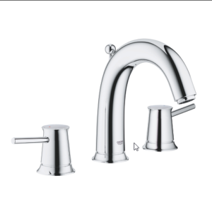 GROHE BAUCLASSIC 3-HOLE BASIN MIXER 1/2″